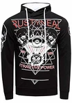 Rusty Neal Herren Sweatshirt Sweat-Shirt Printed Sweater Kapuzenpullover (148) Schwarz (148)