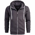 A. Salvarini Herren Sweatjacke Kapuzenpullover Jacke AS296 Anthrazit (AS-296)