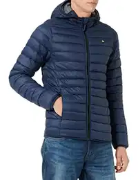 Blend 20712462 BHRomsey Hood Herren Steppjacke Übergangsjacke Jacke leicht gepaddete Jacke mit Kapuze Regular Fit, Größe:S, Farbe:Dress Blues (194024)