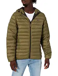 Blend 20712462 BHRomsey Hood Herren Steppjacke Übergangsjacke Jacke leicht gepaddete Jacke mit Kapuze Regular Fit, Größe:S, Farbe:Winter Moss (180523)
