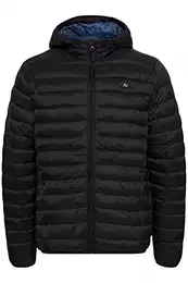 Blend 20712462 BHRomsey Hood Herren Steppjacke Übergangsjacke Jacke leicht gepaddete Jacke mit Kapuze Regular Fit, Größe:S, Farbe:Black (194007)