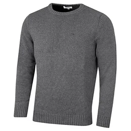 Herren Chunky Pullover mit Rundhalsausschnitt - Grey Marl - M.