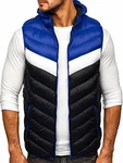 BOLF Herren Weste Bodywarmer Steppweste Funktionsweste Outdoor Freizeit Sport Style [1U1] Dunkelblau (1U1)