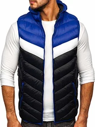 BOLF Herren Weste Bodywarmer Steppweste Funktionsweste Outdoor Freizeit Sport Style [1U1] Dunkelblau (1U1)