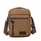 Vohoney Herren-Schultertaschen Umhängetasche Herrentasche Klein Crossbody Bag Handtasche Tasche Umhängen Messenger Bag Handgelenktasche Canvas Vintage Shoulder Bag(Braun Canvas Umhängetasche)