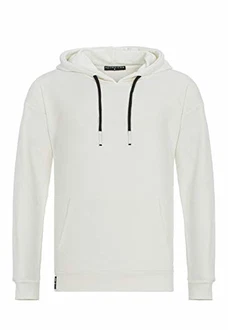 Premium Basic Real Kapuzenpullover Hoodie Sweatshirt für Herren Weiß