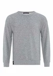 Premium Basic Real Kapuzenpullover Hoodie Sweatshirt für Herren Grau