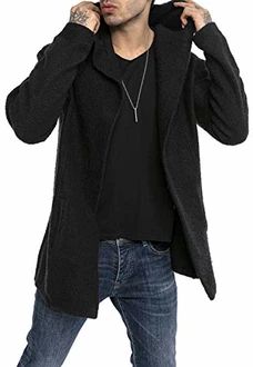 Redbridge Strickmantel mit Kapuze Moderner Unisex Strickjacke (Parent ID falls vorhanden) Schwarz Redbridge Strickmantel mit Kapuze Moderner Unisex Strickjacke (Parent ID falls vorhanden) Schwarz