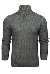 Herren Jacob Henley Pullover Sweater, Zinc Marl, M