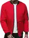 OZONEE Herren Übergangsjacke Jacke Übergang Jacken Herbst Bomberjacke Stehkragen Kapuze Steppjacke Kapuzenjacke Leichte Outdoor Puffer Jacket Gepolstert 777/7968K ROT M