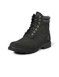 Herren 6 Inch WR Basic Stiefel, Black Nubuck, 43 EU