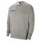Nike Mens Team Club 20 Crewneck Sweatshirt, Dark Grey Heather/Black, M