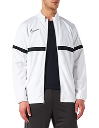 Mens Academy 21 Woven Track Jacket, White/Black/Black/Black, M