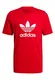 adidas GN3468 Trefoil T-Shirt T-Shirt Mens Scarlet/White M
