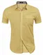 COOFANDY sommerhemd Herren leinen Slim fit Hemd Herren Freizeit kariert Button down