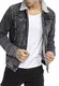 Redbridge Jeansjacke für Herren Jacke Denim Gefüttert Winter Herbst Übergangszeit Schwarz M