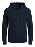 JACK & JONES Male Hoodie Basic Reißverschluss Sweatjacke Navy Blazer