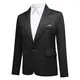 YOUTHUP Herren Sakko Freizeit Leichter Anzug Jacke