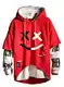 Hello MrLin Herren Techwear Hip Hop Hoodie Japanischer Streetwear Patchwork Urban Jumper