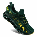 Wonesion Herren Fitness Laufschuhe Atmungsaktiv Rutschfeste Mode Sneaker Sportschuhe Dunkel grün