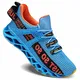Wonesion Herren Schuhe Laufschuhe Herren Damen Sportschuhe Straßenlaufschuhe Sneaker Joggingschuhe Turnschuhe Walkingschuhe Traillauf Fitness Schuhe, 5-Blau&Orange, 43 EU