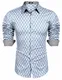 Herren Hemd kariert Langarm Shirt Hemden Slim fit Freizeit karohemden