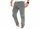 8000 Herren Cargohose aus Baumwolle männer Cargohose Chino Hose Freizeithose Slim fit Cargohose Slim fit Chino Hose stylisch Cargohose (8002_Olive, 32)