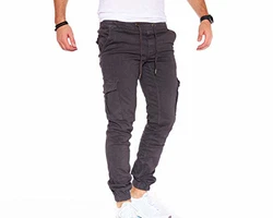 Styleko Herren Cargohose Casual Slim Fit Outdoorhose 8002 Antracite (8002)