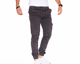 Styleko Herren Cargohose Casual Slim Fit Outdoorhose 8002 Antracite (8002)