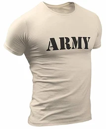 Army PHYS-Ed Training T-Shirt (S, Desert Sand)