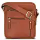 ROYALZ 'Dallas' Kleine Umhängetasche Herren Leder Vintage Look Echtleder Männer Ledertasche Mini Schultertasche Herrenhandtasche Messanger Bag, Farbe:Texas Braun