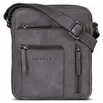 ROYALZ Kleine Umhängetasche Herren 'Dallas' Navy/Grau