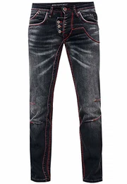 Herren Jeans Rusty Neal Jeanshose 'Ruben' Regular Fit 'DIE ETWAS ANDERE Jeans' Stretch Denim, Hosengröße:31W / 32L, Denim Color:8442-45