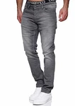 MERISH Jeans Herren Slim Fit Jeanshose Designer (1512, 1509) Grau (1512-04)