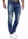 MERISH Jeans Herren Slim Fit Jeanshose Stretch Denim Designer Hose 1507(38W / 32L, 1507-2 Blau)