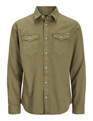 JACK & JONES Hemd 'Sheridan' oliv