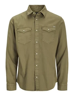 JACK & JONES Hemd 'Sheridan' oliv JACK & JONES Hemd 'Sheridan' oliv