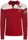 Carisma Casual Herren Longsleeve Langarmshirt Sweatshirt Langarm-Poloshirt Regular Fit mit hochwertiger Stickerei 3432 rot M