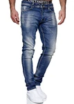 MERISH Jeans Herren Slim Fit Hose 1507 Blau (1506-2)