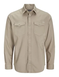 Herren Jjesheridan Shirt L/S Noos Hemd, Crockery, M