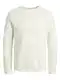 JACK & JONES Herren JJEHILL Knit Crew Neck NOOS Pullover, Cloud Dancer, L