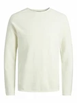 JACK & JONES Herren Jjehill Knit Crew Neck Noos Pullover Cloud Dancer