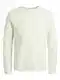 JACK & JONES Herren JJEHILL Knit Crew Neck NOOS Pullover, Cloud Dancer, M