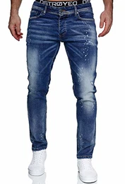 Jeans Herren Slim Fit Jeanshose Stretch Denim Designer Hose 1507 (34-34, 1507-4 Denim)