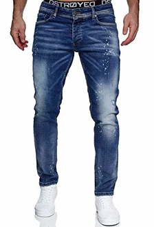 MERISH Jeans Herren Slim Fit Hose 1507 Denim (1507-4)