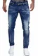 MERISH Jeans Herren Slim Fit Jeanshose Stretch Denim Designer Hose 1507(32W / 32L, 1507-4 Denim)