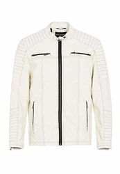 Redbridge Herren Jacke Biker Übergangsjacke M6013 AIR Weiß