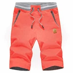 JustSun Kurze Hosen Herren Shorts Chino mit Tunnelzug Weinrot