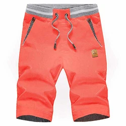 JustSun Kurze Hosen Herren Shorts Chino mit Tunnelzug Weinrot