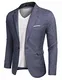 COOFANDY Herren Anzugjacke Sakkos Slim Fit Sportlich Blazer für Business Hochzeit Freizeit